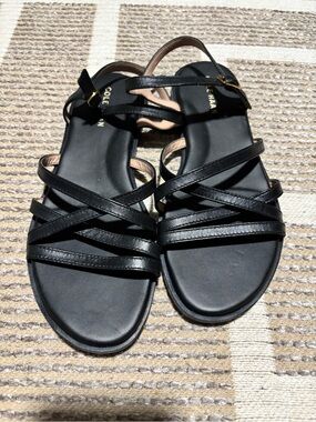 Cole Haan Black Multi-Strap Women's Sandals